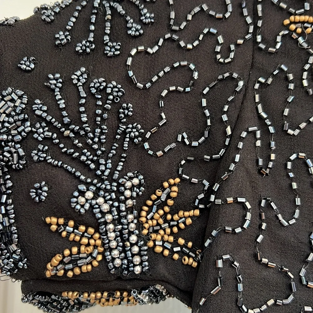 Vintage Embroidered Beaded Top - Picture 4 of 6